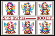 Watercolor Valentine Gnome Clipart, an Illustration by CitraGraphics (Thumbnail 2 of 6)