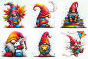 Whimsical Colorful Gnome Clipart, an Illustration by Creative Art (Thumbnail 11 of 11)