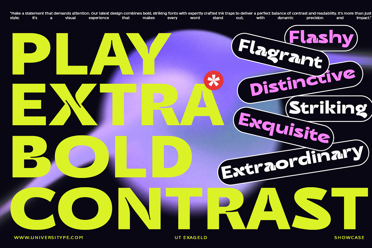 UT Exageld - A Bold Sexy Sans Serif, a Sans Serif Font by Universitype (Photo 7 of 15)