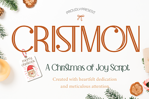 Cristmon, a Sans Serif Font by Burntilldead