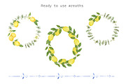 Azure and Lemons watercolor clipart, a Food Illustration by Eves_Aquadreams (Thumbnail 5 of 10)