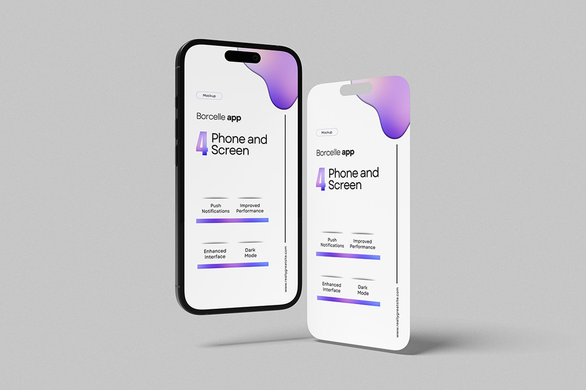 Phone and Screen Mockup, an iPhone Mockup by swsi-studio (Photo 4 of 5)
