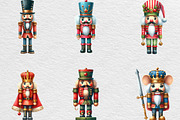 Christmas Nutcracker Clipart, an Illustration by Black Bird Studio (Thumbnail 5 of 6)