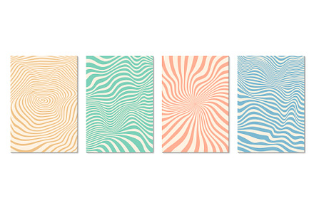 Retro psychedelic groovy pattern