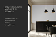 Dark Modern | Kitchen No. 3 Mockup, a Household Mockup by Blixa 6 Studios (Thumbnail 3 of 7)