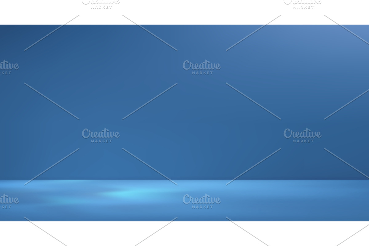 Empty blue studio room wall, an Object Illustration by Vector Tradition