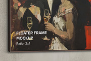 Floater Frame Canvas Mockup R-2x1, a Merchandise Mockup by Mockups by Carlos Viloria (Thumbnail 6 of 6)