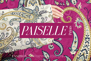 Paiselle Hand Drawn Paisley Prints, a Pattern Graphic by LEAFure