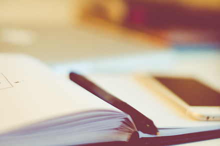 Sketchbook with iphone stock photo containing freelancer and desk, a Business Photo by LarisaDeac