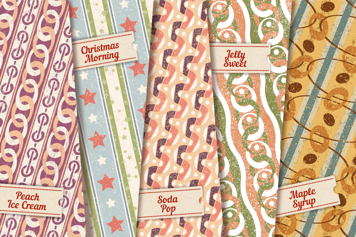 20 Retro Patterns, a Pattern Graphic by DeepFuze (Photo 5 of 5)