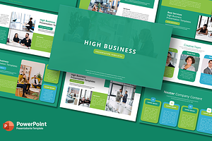 High Business - PowerPoint Template, a Presentation Template by artchiles_design