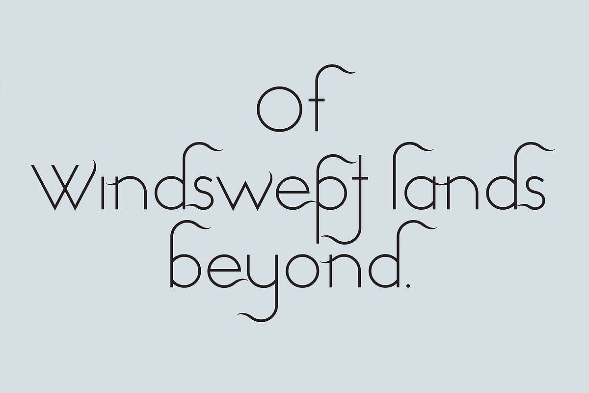 Windswept. Stunning sans serif font, a Sans Serif Font by LostandFoundry (Photo 3 of 8)