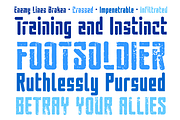 Enemy Lines - grungy sci-fi font, a Sans Serif Font by Comicraft Fonts (Thumbnail 2 of 3)