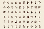 60 hand-drawn drinks icons, an Icon by Hand-Drawn Goods (Thumbnail 2 of 2)
