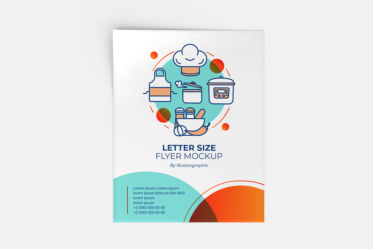 US Letter Size Flyer Mockup, an Advertising Mockup by Illusiongraphic (Photo 10 of 25)
