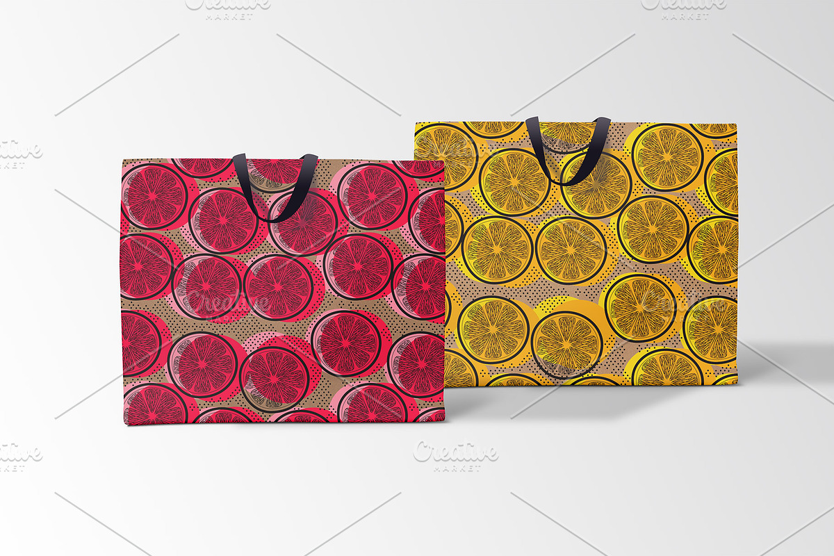 CITRUS lemonade patterns, a Pattern Graphic by Retro Graphic Box (Photo 6 of 6)