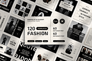 120 Fashion Brand Instagram Template, a Social Media Template by Branding Victory STD (Thumbnail 1 of 10)