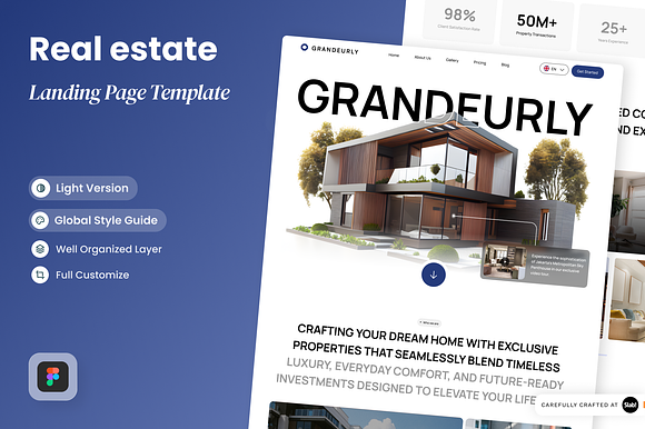 Grandeurly -Real Estate Landing Page preview 5