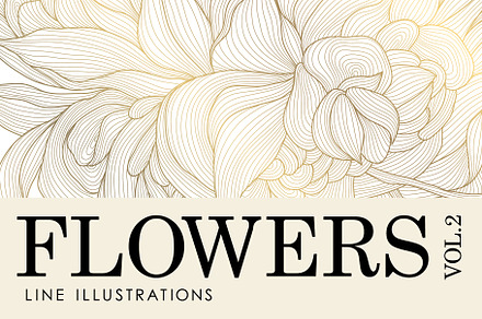 Flowers Line Illustrations vol.2, a Decorative Illustration by Marylia
