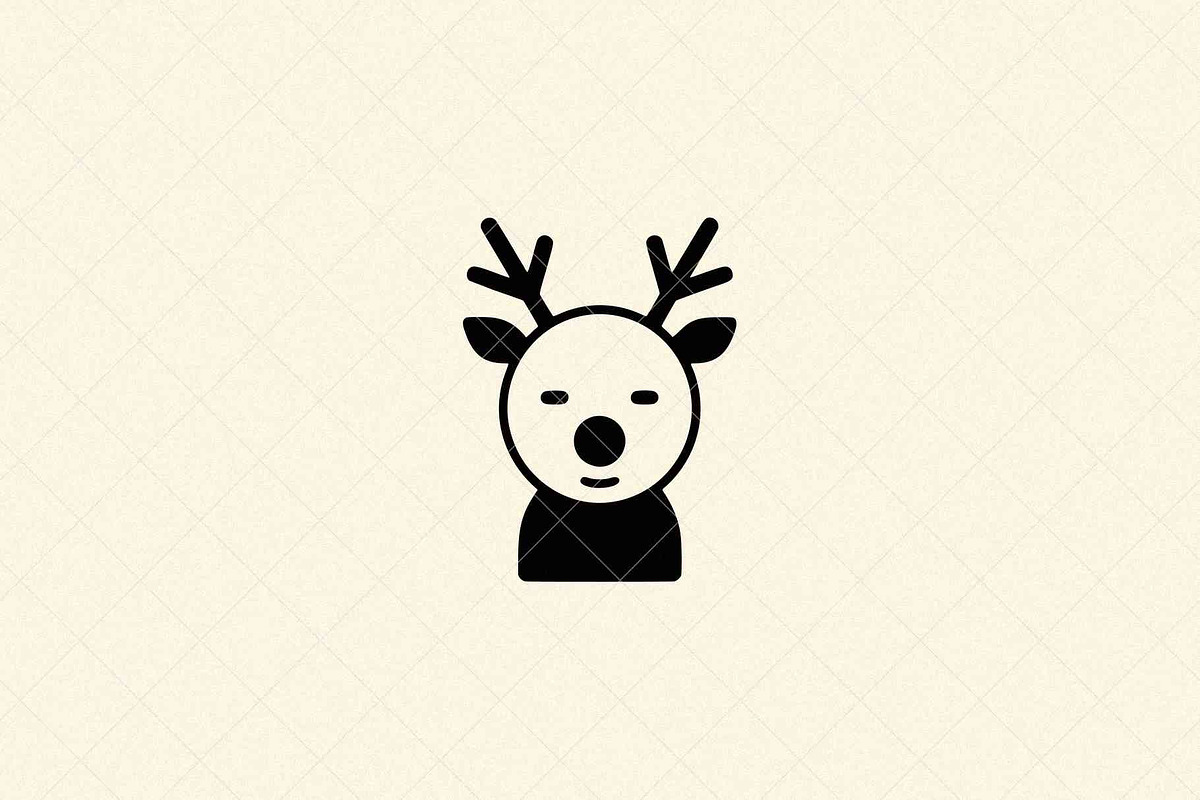 Minimalist Deer Icon Reindeer, an Animal Illustration by Vectorium Studio (Photo 2 of 4)