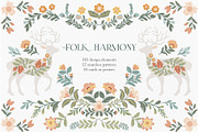 Folk Harmony, a Decorative Illustration by Jenny Quince (Thumbnail 1 of 11)