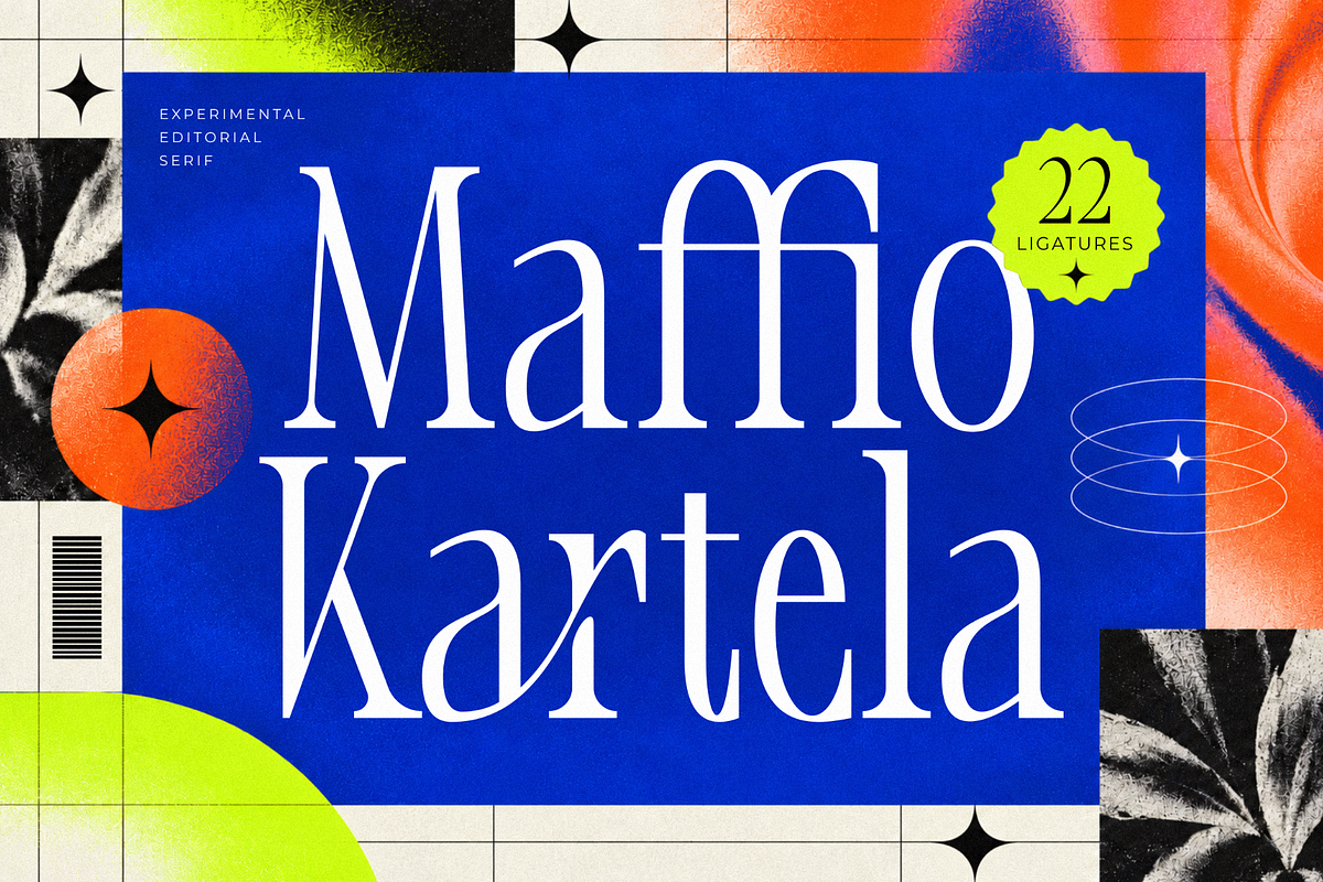 Maffio Kartela - Experimental Serif, a Serif Font by figuree studio (Photo 1 of 10)