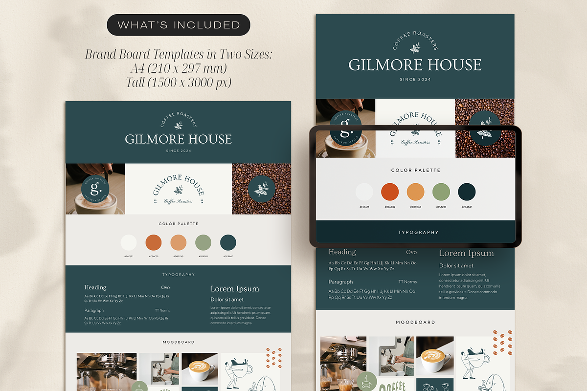 F&B Brand Board, a Branding & Logo Template by Creatif Foundry (Photo 3 of 6)