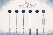 Wet Watercolor Brushes for Procreate, a Brush Add-On by Fins and Fiction (Thumbnail 3 of 8)