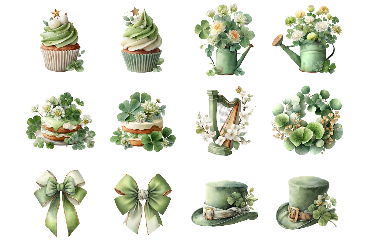 St-patricks Day Clipart Bundle, an Illustration by DreamArtGraphic (Photo 3 of 5)