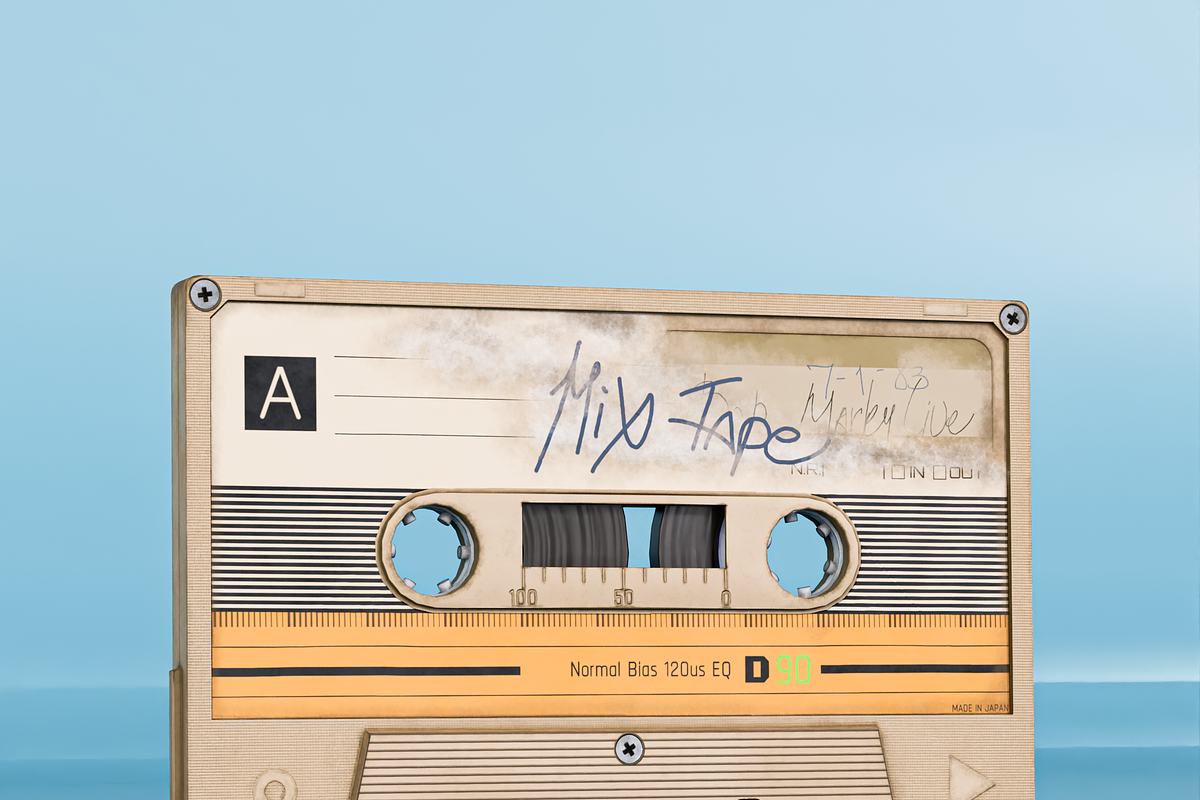 Retro cassette recorder, an Object 3D Model by Snji | 3D Models (Photo 5 of 13)