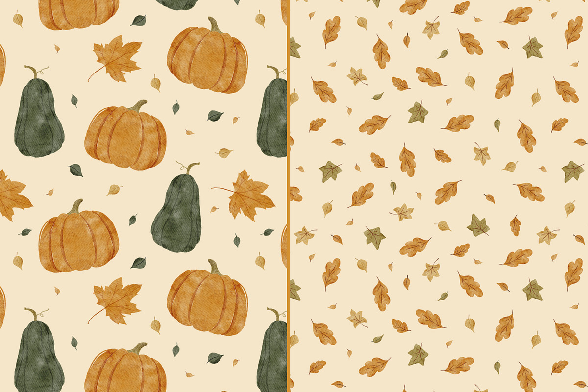 Cozy Autumn | Cliparts and Patterns, an Object Illustration by OkPen (Photo 14 of 18)