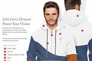 Men Hoodie 10x Mock-ups, a Hoody Mockup by Mocca Mockups Store (Thumbnail 3 of 11)