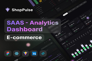 ShopPulse - SAAS Analytics Dashboard, an UI Kit Template by Lumina_ui_ux202
