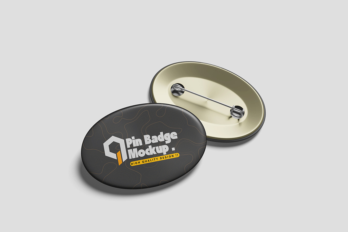 Versatile Pin Badge Mockup, an Advertising Mockup by bimockup (Photo 2 of 6)