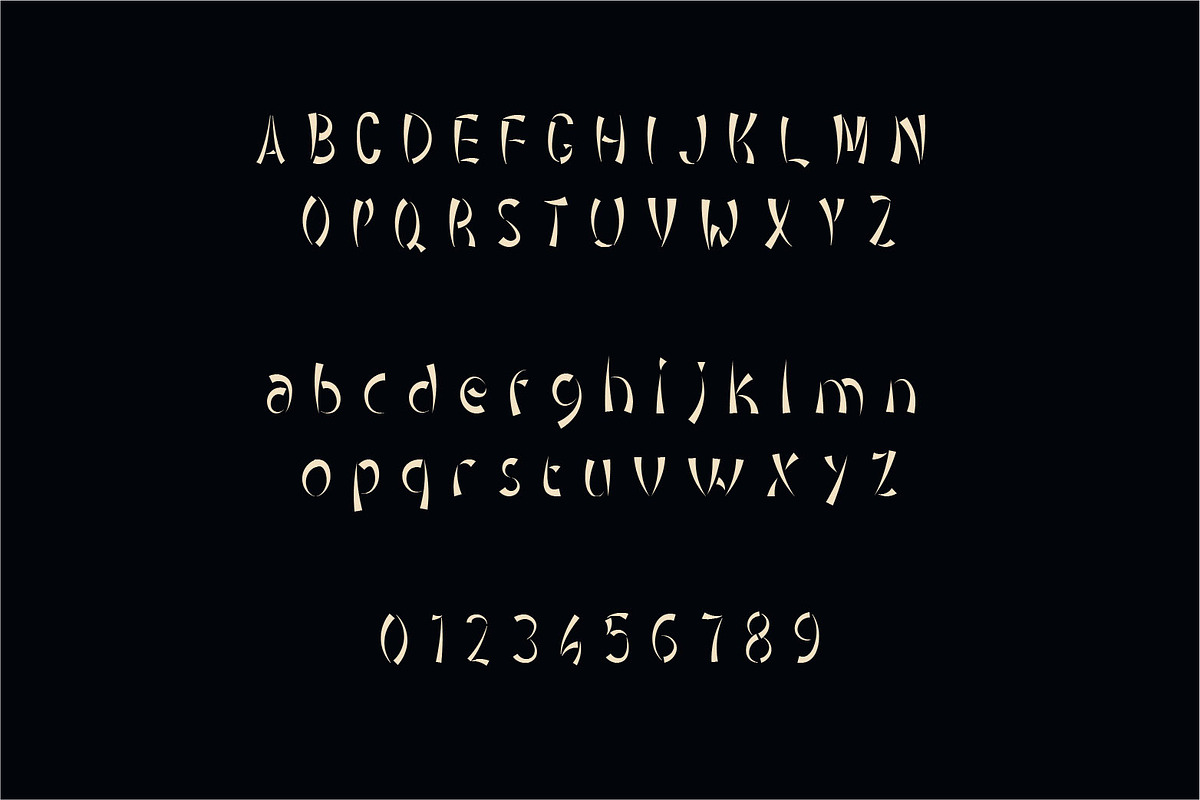 Ninja japan style font, a Script Font by WAP (Photo 3 of 5)