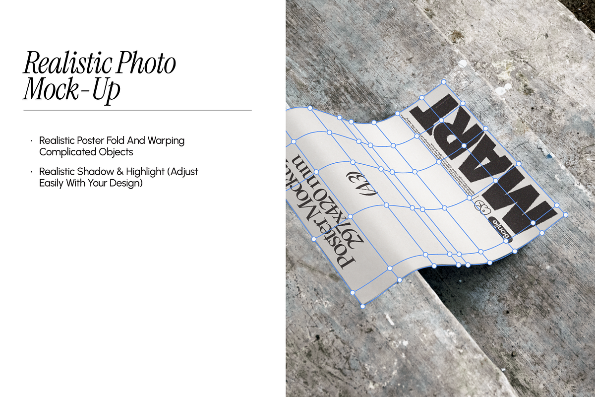 Street Poster Mock-Up 04, a Mockup by Pipello Grafik (Photo 2 of 4)