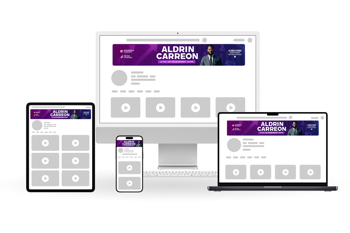 Business Finance YouTube banner, a Social Media Template by Vaughn Studios (Photo 3 of 5)