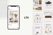 Home Decor LTK Canva Template, a Social Media Template by Deb Creative Studio (Thumbnail 3 of 9)
