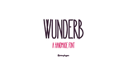 Wunderb, a Handwritten Font by BerryType (Thumbnail 1 of 8)