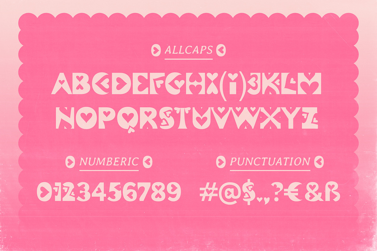Falove - Heart Dingbat Display Font, a Symbol Font by Drizy (Photo 4 of 10)