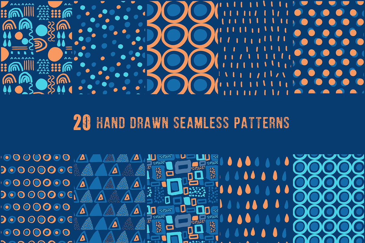 Orange is the new Blue, a Pattern Graphic by Suphansa (Photo 7 of 8)