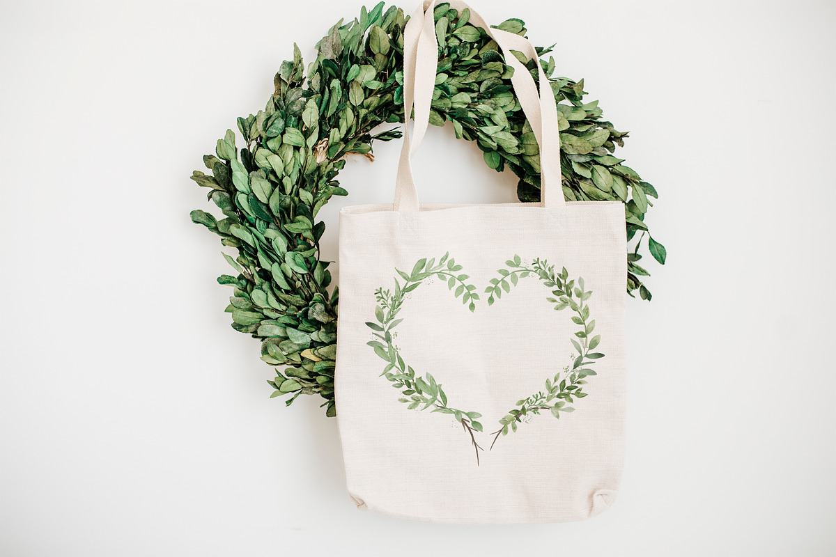 Valentine's Day Greenery Wreath, an Illustration by DailyMiracleDigitals,LLC (Photo 4 of 6)