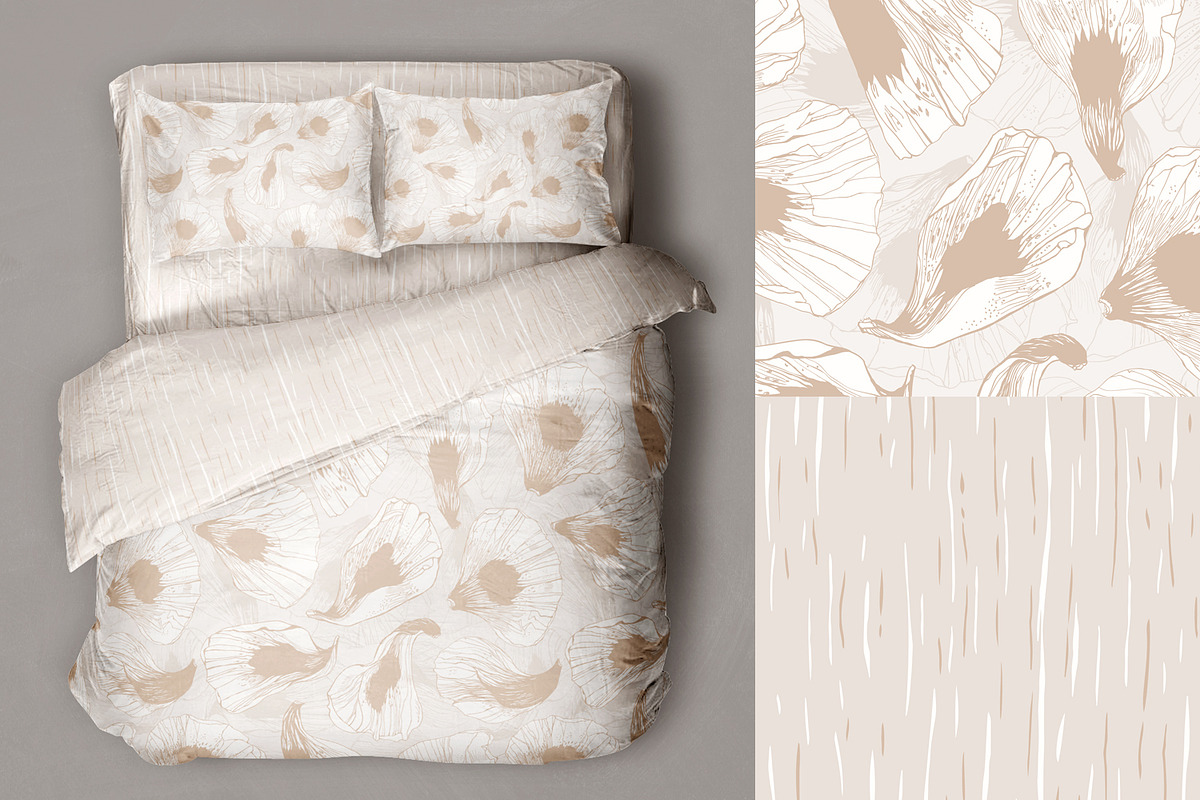 Stripy beige patterns, a Pattern Graphic by julianaapina (Photo 3 of 6)