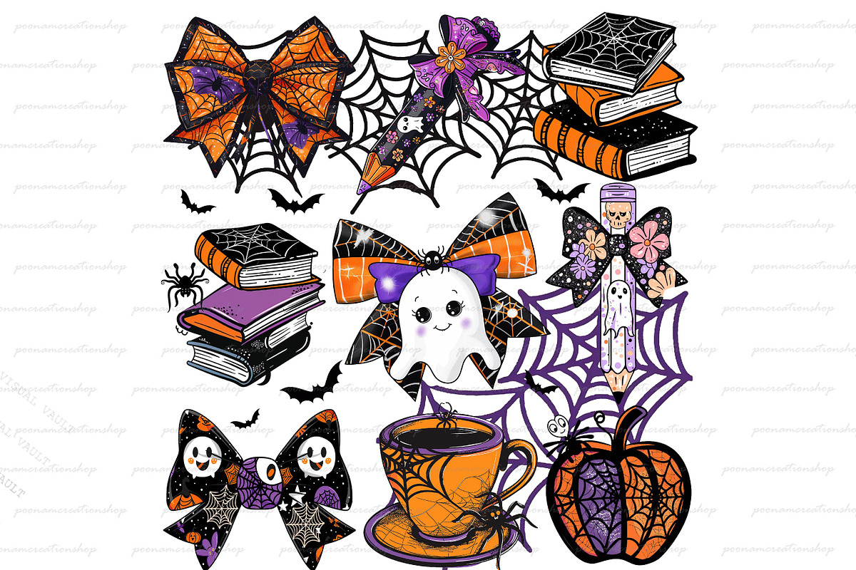 Halloween books png,read more books, an Object Graphic by Little Mango