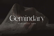 Gemindary Beautifully Display Serif, a Serif Font by UICreative (Thumbnail 1 of 13)