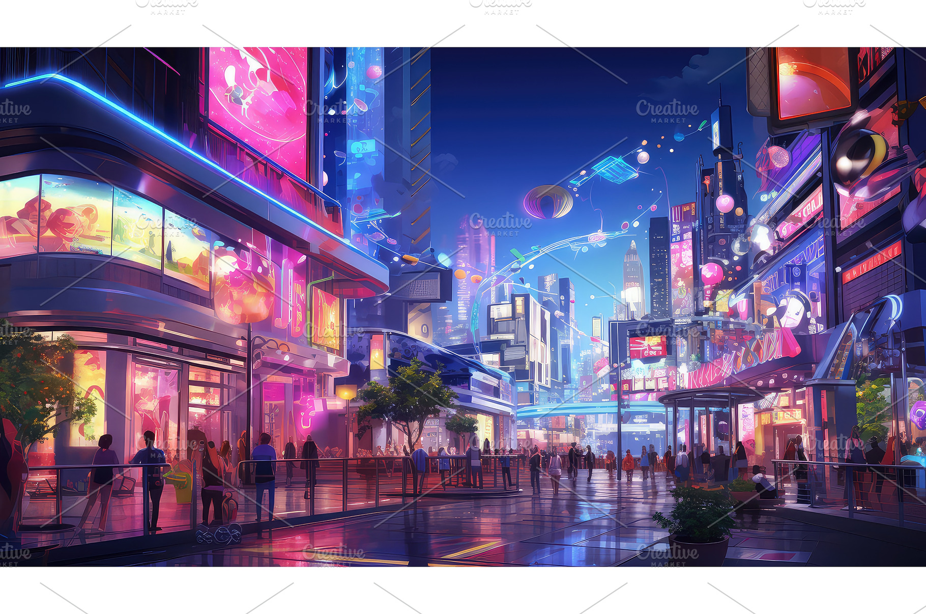 shopping commercial districts urban, a Background Photo by pikepicture