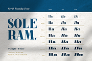 Soleram - 3 Style with 7 Weight Font, a Serif Font by Burntilldead (Thumbnail 3 of 13)