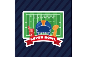 super bowl poster, a Sport Illustration by studiogstock
