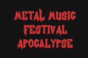 Ristakhr Horror Display Typeface, a Sans Serif Font by Maulana Creative (Thumbnail 2 of 7)
