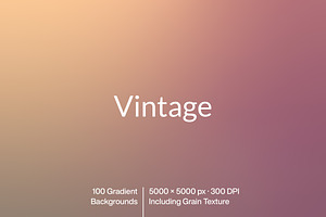 Vintage – 100 Gradient Backgrounds